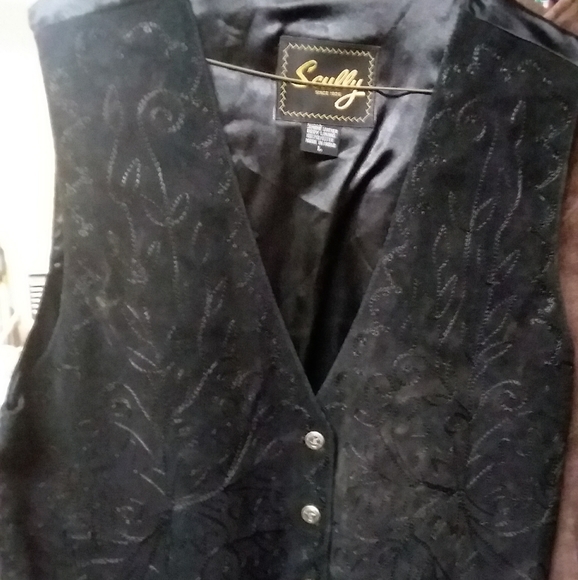 Scully Tops - Scully black leather vest